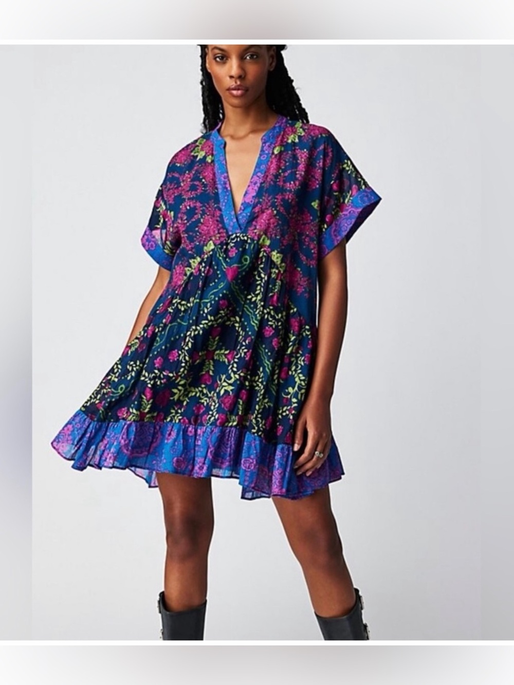 Free People Agnes Dress EUC HTF Color SZ XS 20” pit to pit retail $168